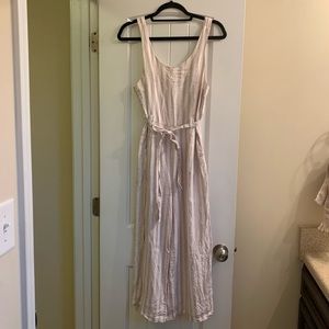 Neutral Striped Jumpsuit
